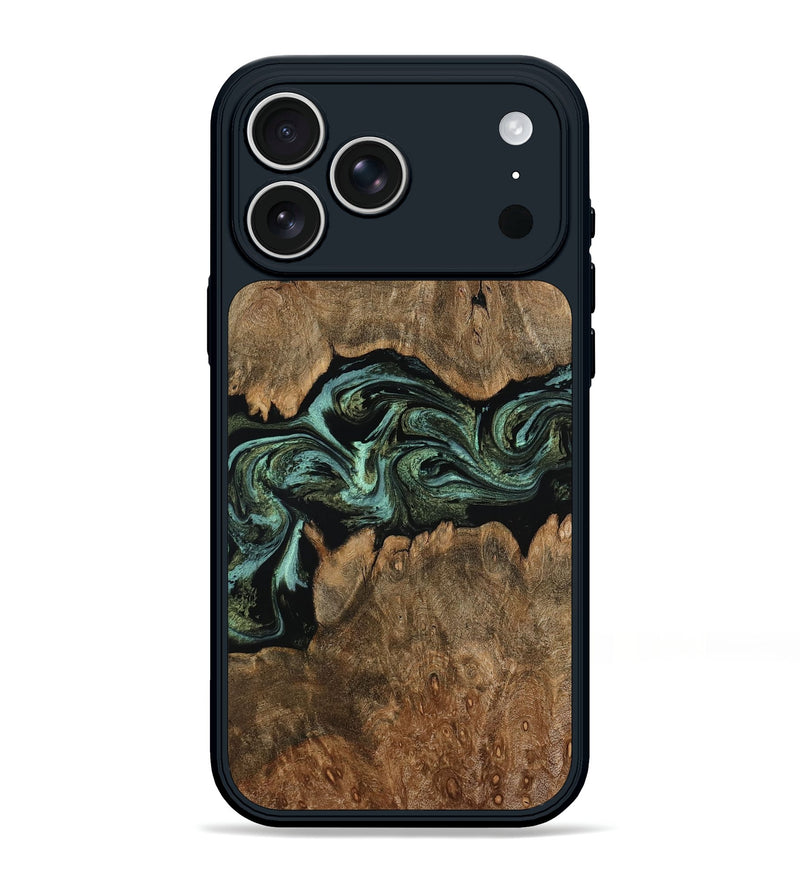 iPhone 17 Pro Max Wood Phone Case - Breonna (Green, 793584)