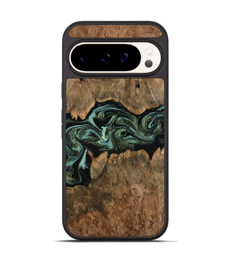 Pixel 9 Wood Phone Case - Breonna (Green, 793584)