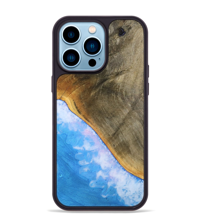 iPhone 14 Pro Max Wood Phone Case - Paislee (Coastal, 793632)