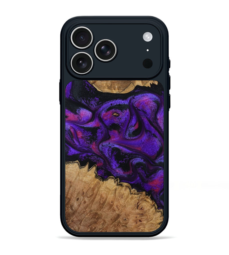 iPhone 17 Pro Max Wood Phone Case - Gerry (Purple, 793710)