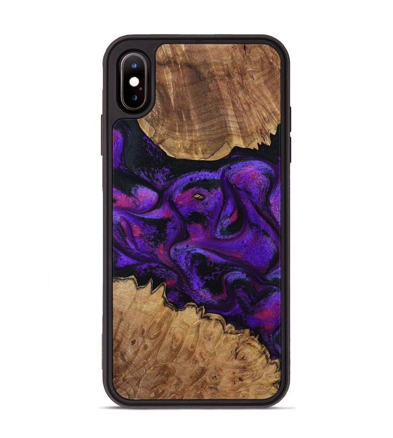 iPhone Xs Max Wood Phone Case - Gerry (Purple, 793710)