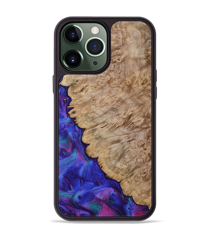 iPhone 13 Pro Max Wood Phone Case - Juwan (Purple, 793712)
