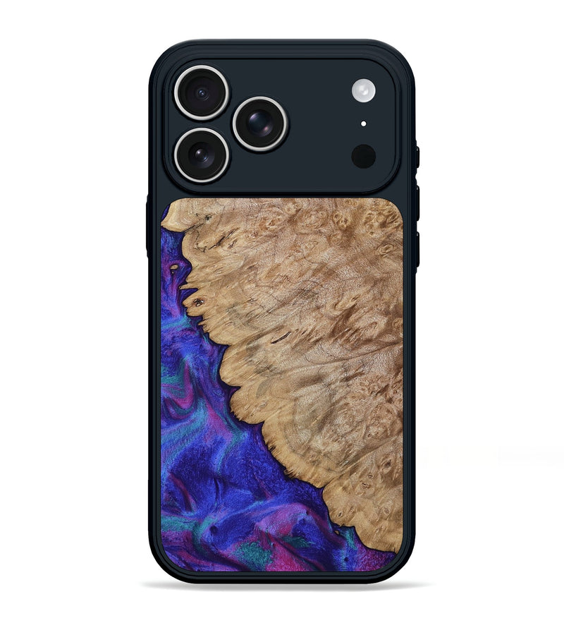 iPhone 17 Pro Max Wood Phone Case - Juwan (Purple, 793712)