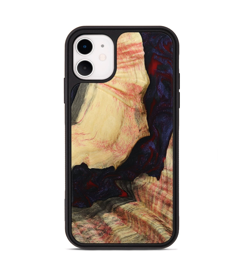 iPhone 11 Wood Phone Case - Krista (Red, 793715)