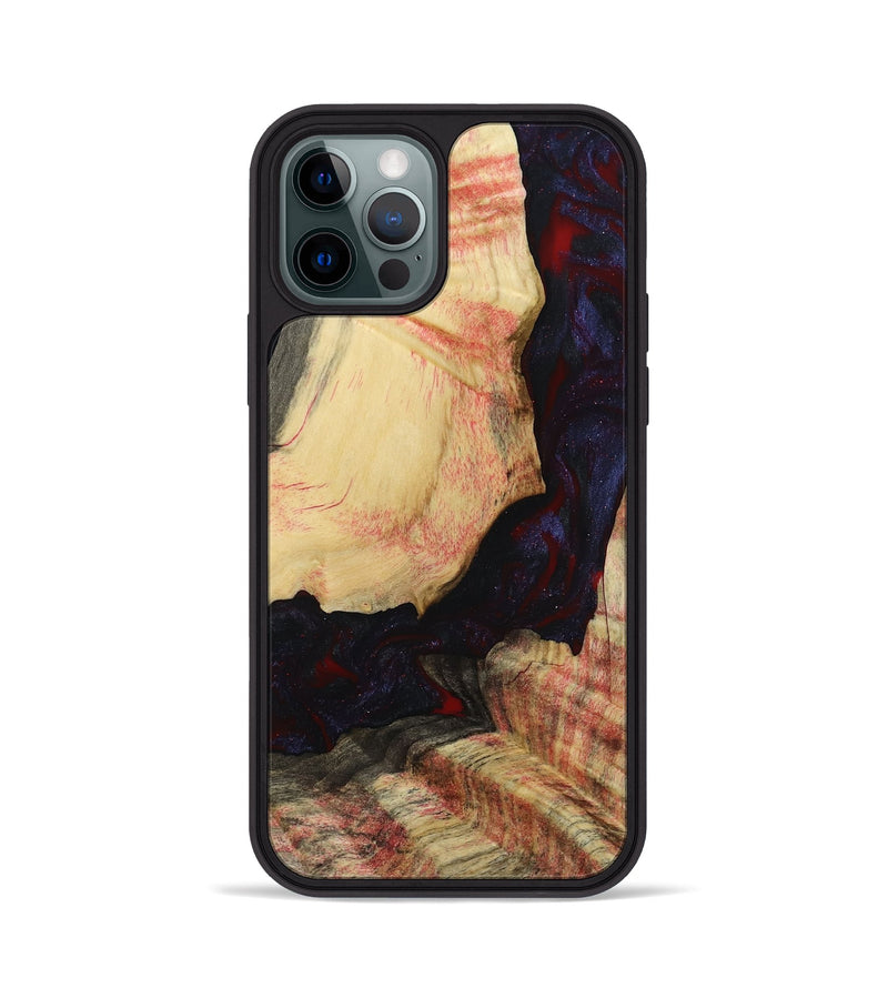 iPhone 12 Pro Wood Phone Case - Krista (Red, 793715)