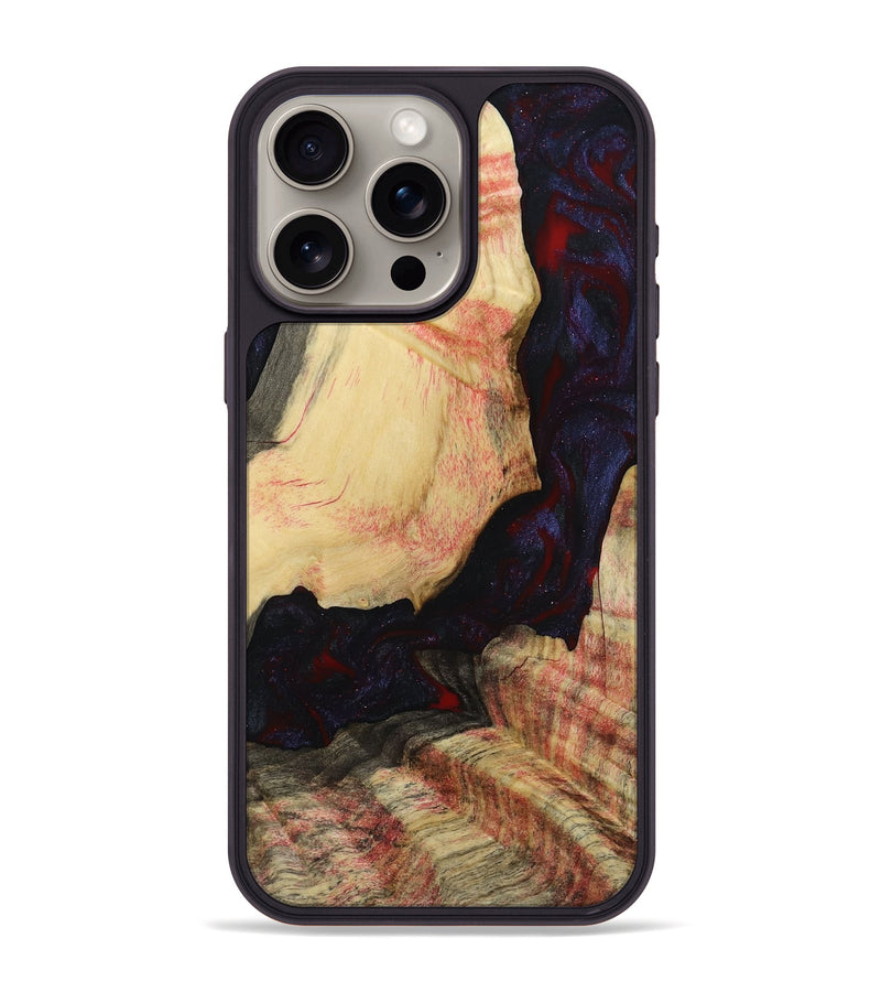 iPhone 15 Pro Max Wood Phone Case - Krista (Red, 793715)