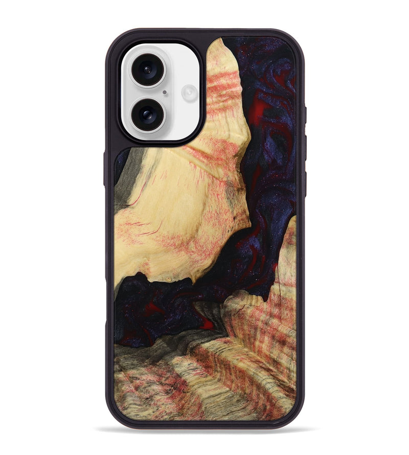 iPhone 16 Plus Wood Phone Case - Krista (Red, 793715)