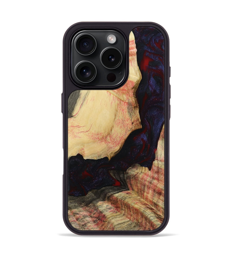 iPhone 16 Pro Wood Phone Case - Krista (Red, 793715)