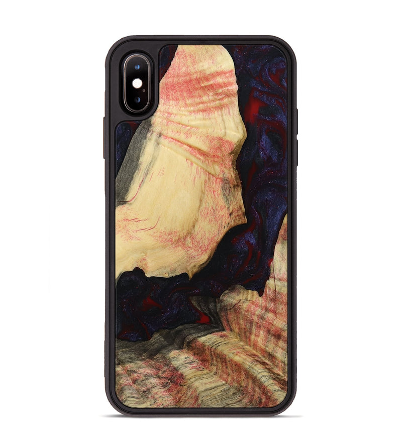 iPhone Xs Max Wood Phone Case - Krista (Red, 793715)