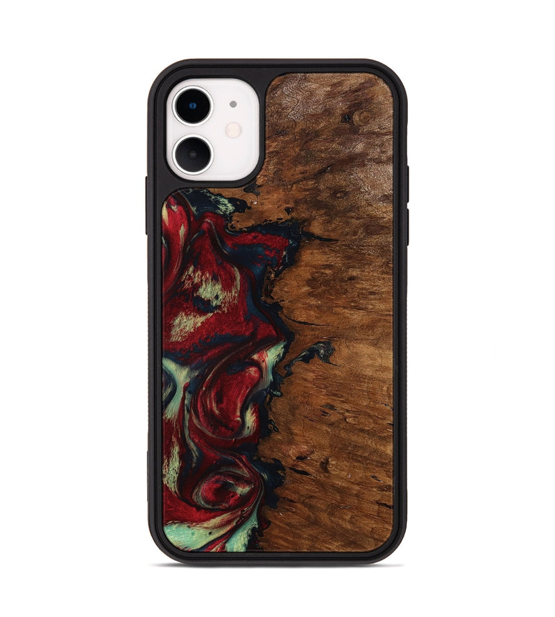 iPhone 11 Wood Phone Case - Soren (Red, 793717)