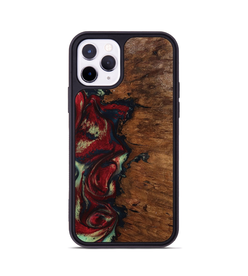 iPhone 11 Pro Wood Phone Case - Soren (Red, 793717)