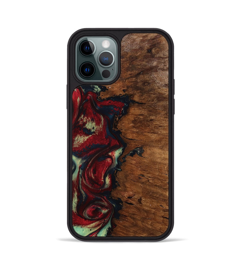 iPhone 12 Pro Wood Phone Case - Soren (Red, 793717)