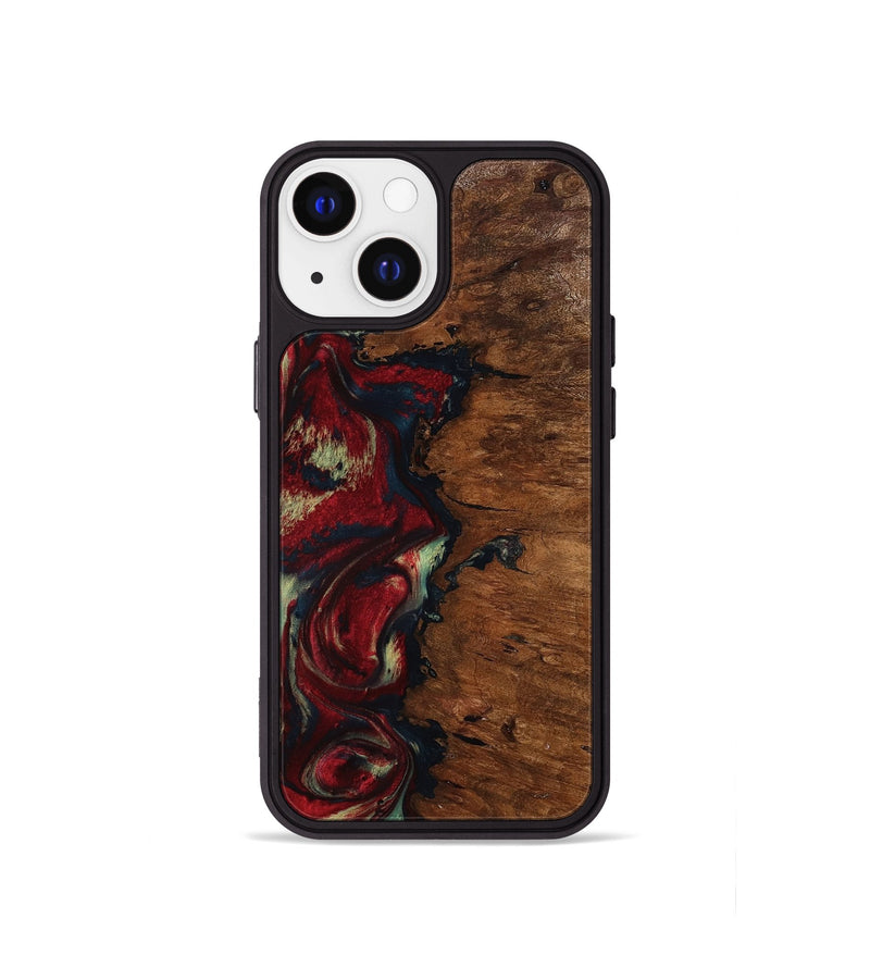 iPhone 13 mini Wood Phone Case - Soren (Red, 793717)