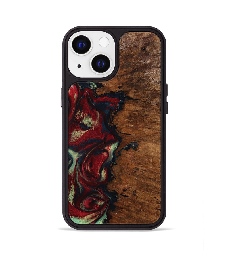 iPhone 13 Wood Phone Case - Soren (Red, 793717)