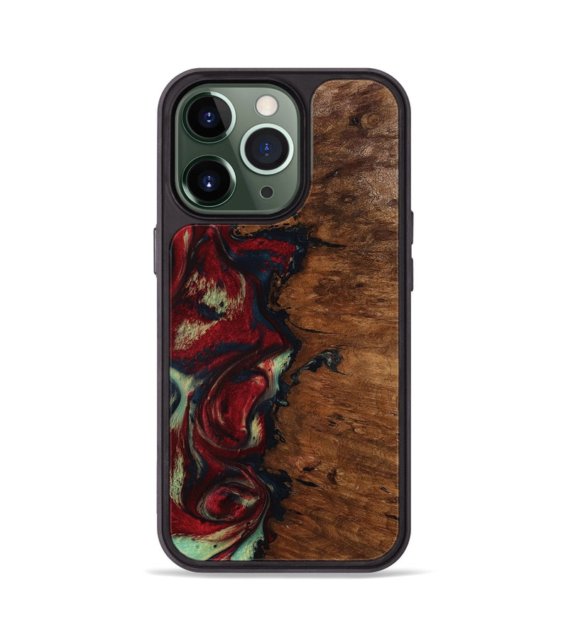iPhone 13 Pro Wood Phone Case - Soren (Red, 793717)