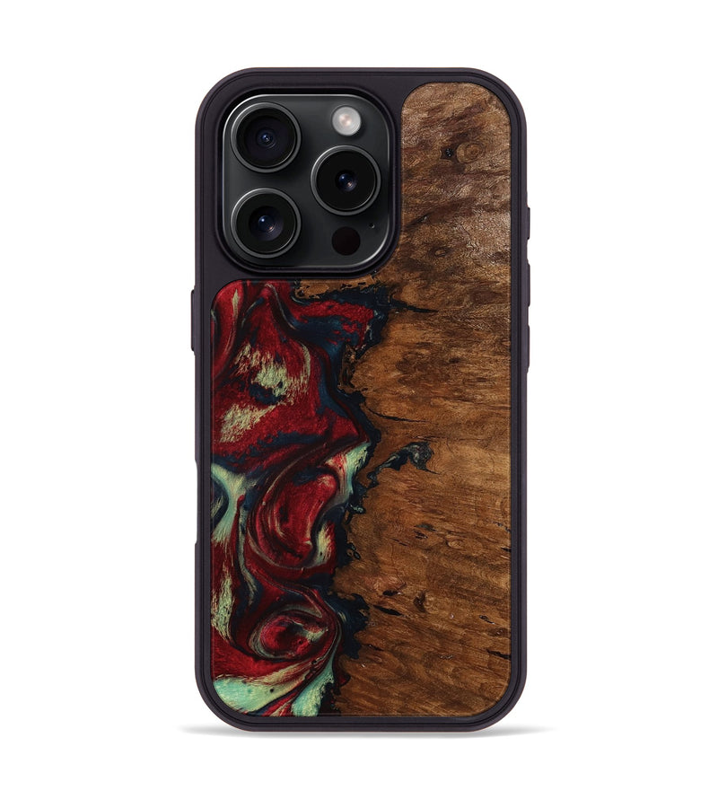 iPhone 16 Pro Wood Phone Case - Soren (Red, 793717)