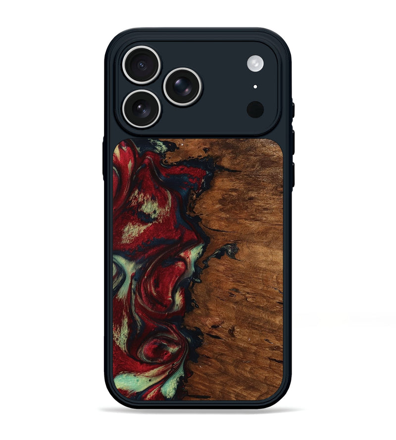 iPhone 17 Pro Max Wood Phone Case - Soren (Red, 793717)