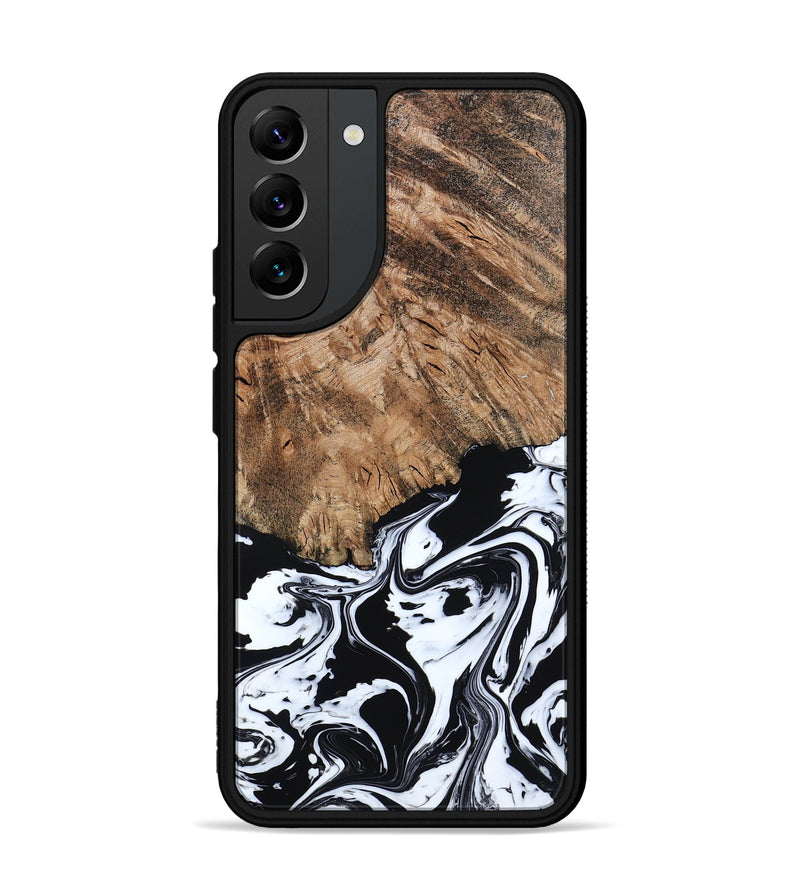 Galaxy S22 Plus Wood Phone Case - Terry (Black & White, 793721)