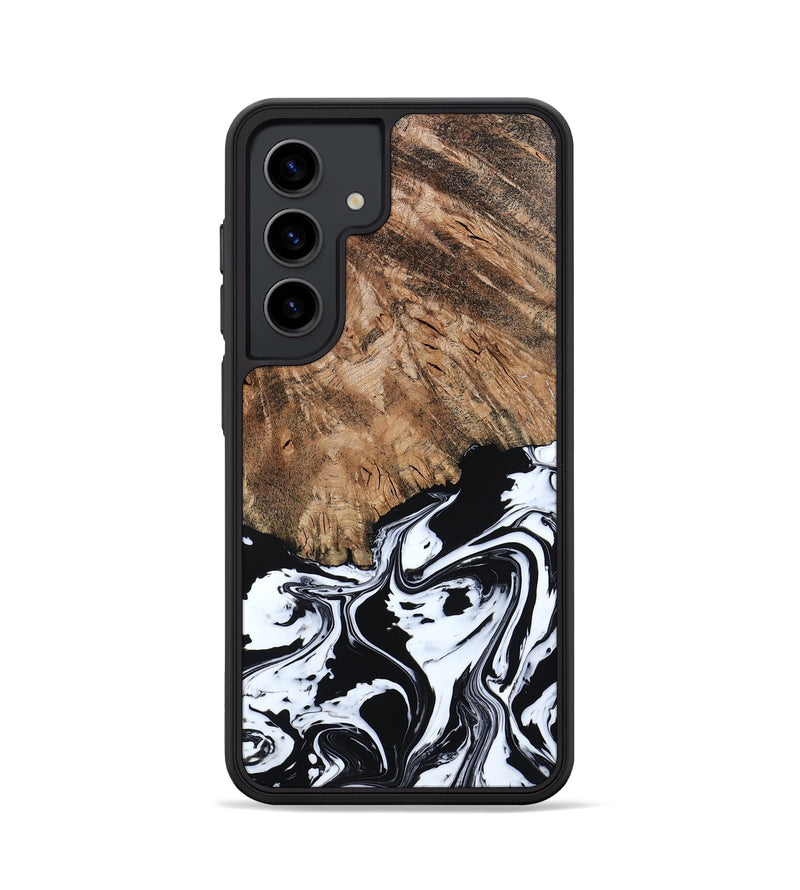 Galaxy S24 Wood Phone Case - Terry (Black & White, 793721)