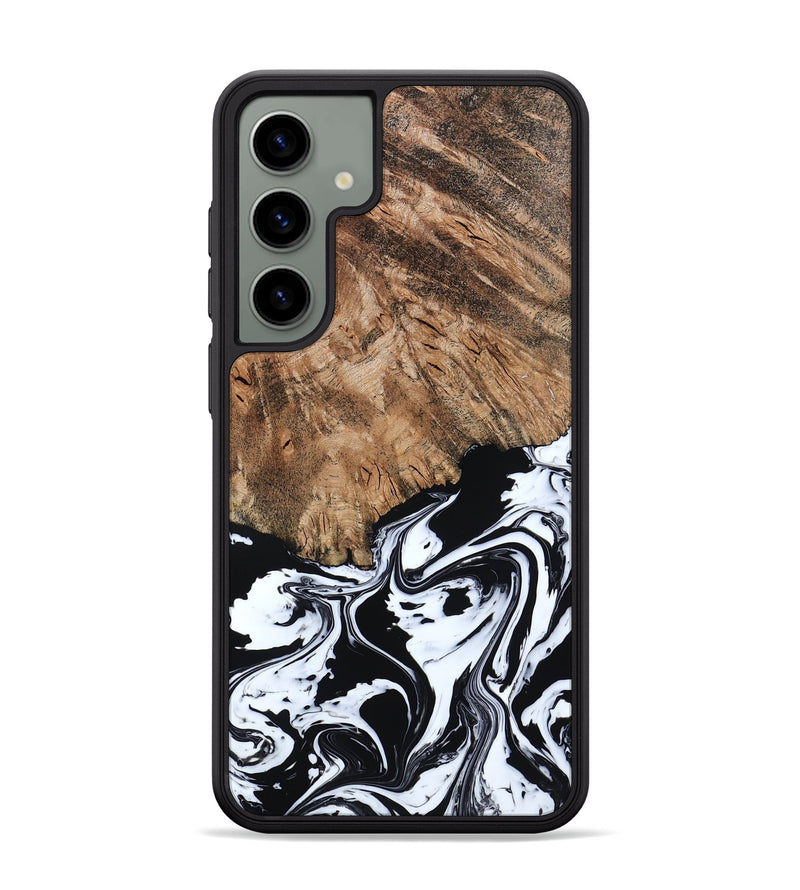 Galaxy S24 Plus Wood Phone Case - Terry (Black & White, 793721)