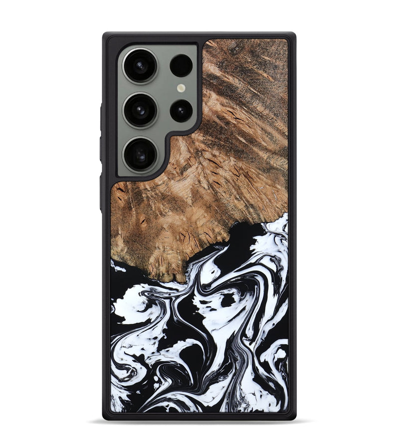 Galaxy S24 Ultra Wood Phone Case - Terry (Black & White, 793721)