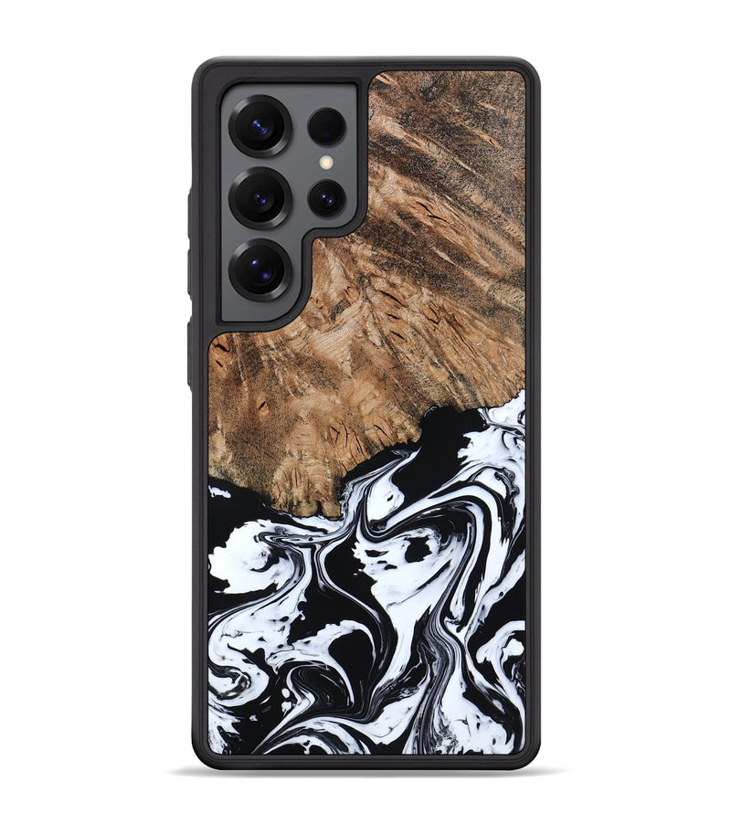 Galaxy S25 Ultra Wood Phone Case - Terry (Black & White, 793721)