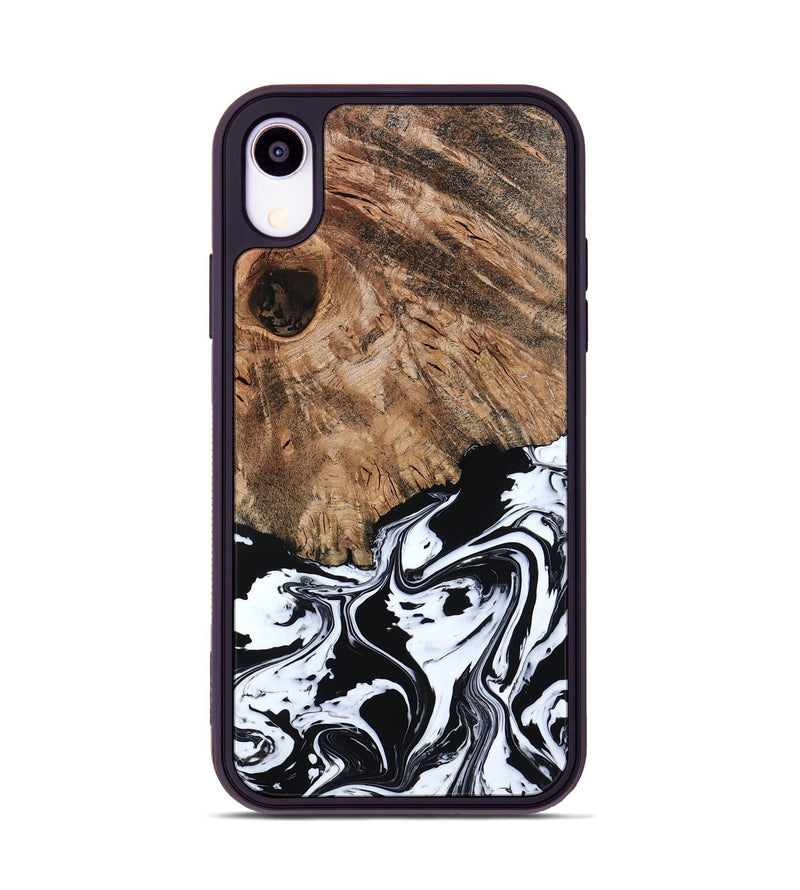 iPhone Xr Wood Phone Case - Terry (Black & White, 793721)
