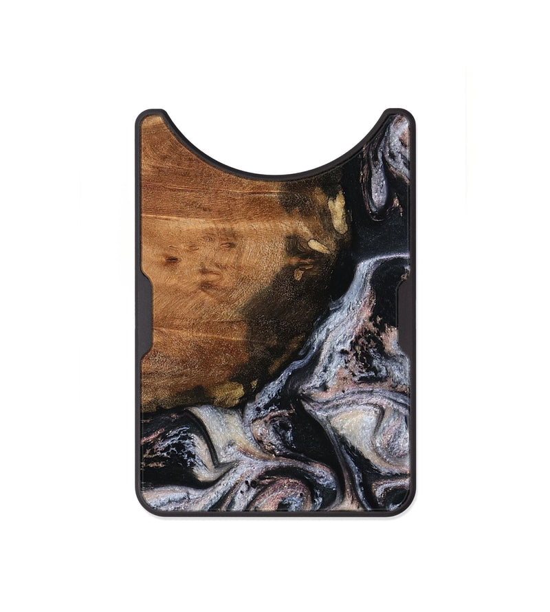 Alloy Wood Wallet - Shreya (Black & White, 793722)