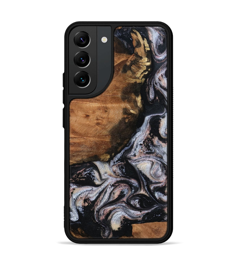Galaxy S22 Plus Wood Phone Case - Shreya (Black & White, 793722)