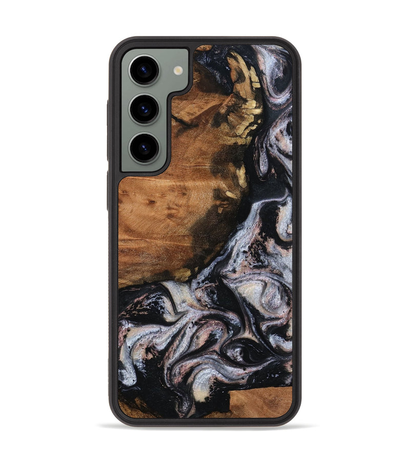 Galaxy S23 Plus Wood Phone Case - Shreya (Black & White, 793722)