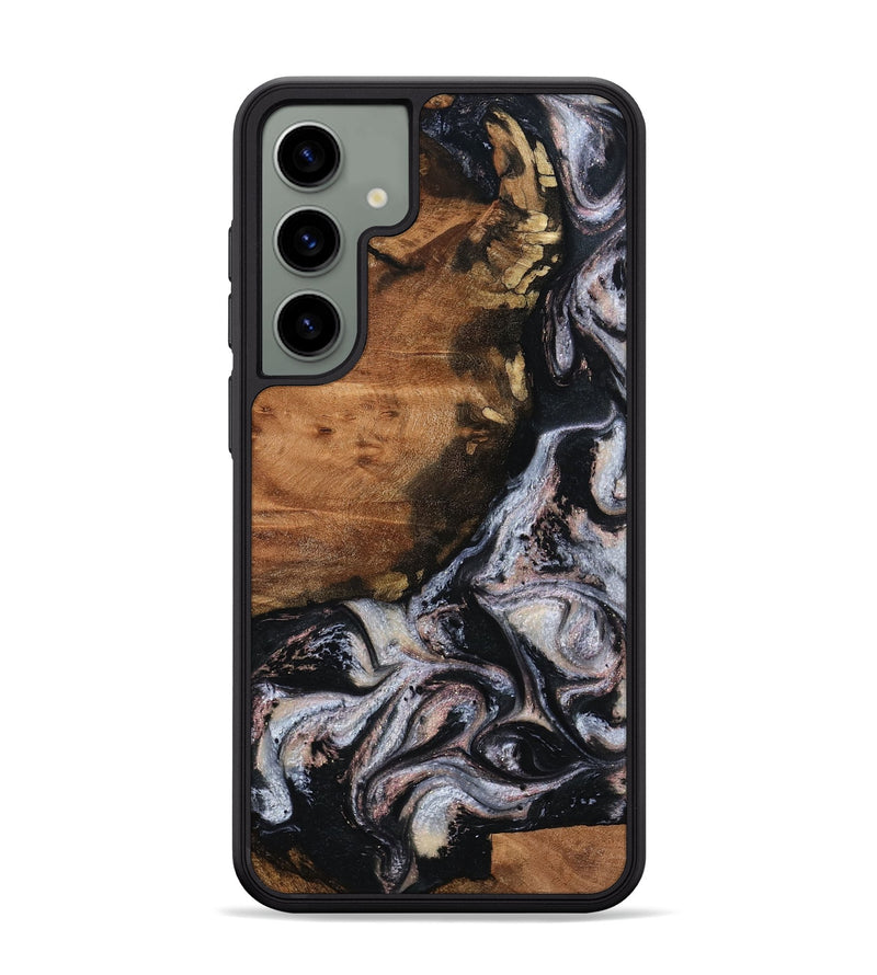 Galaxy S24 Plus Wood Phone Case - Shreya (Black & White, 793722)