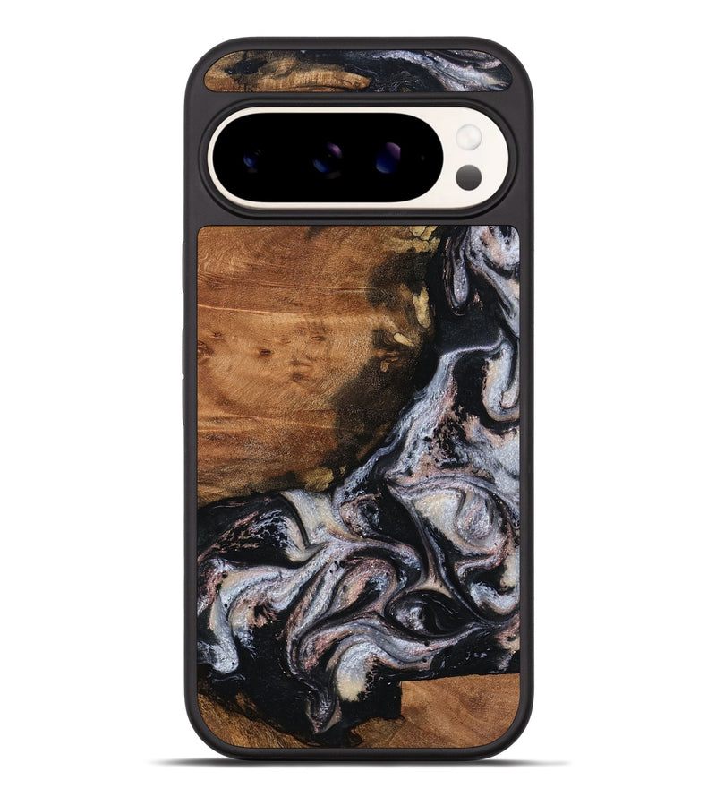 Pixel 9 Pro XL Wood Phone Case - Shreya (Black & White, 793722)