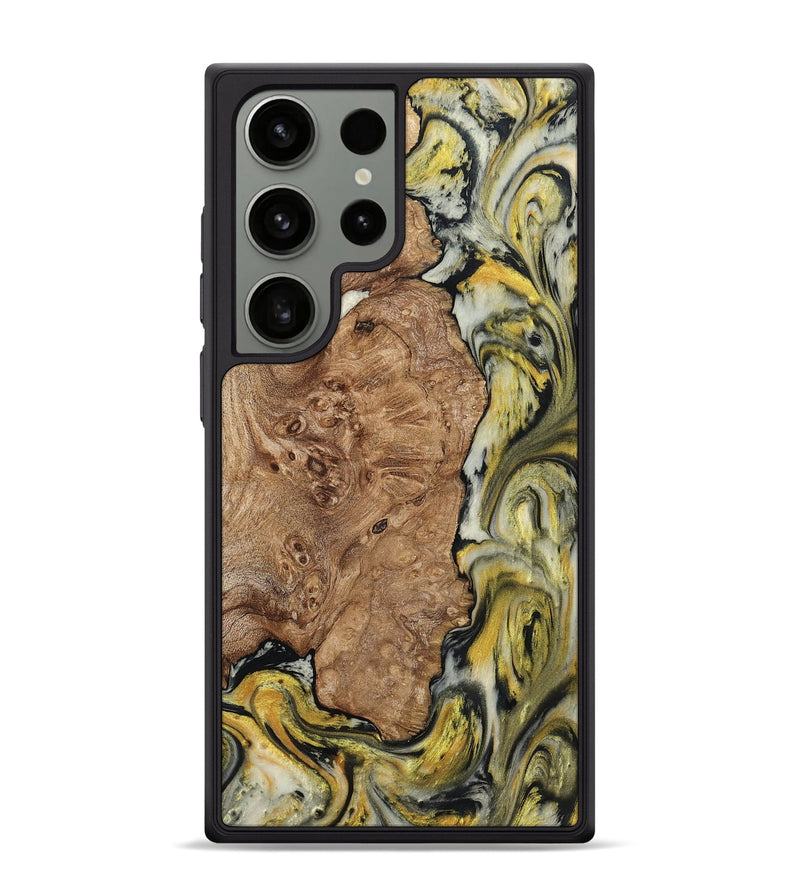 Galaxy S24 Ultra Wood Phone Case - Lila (Black & White, 793724)