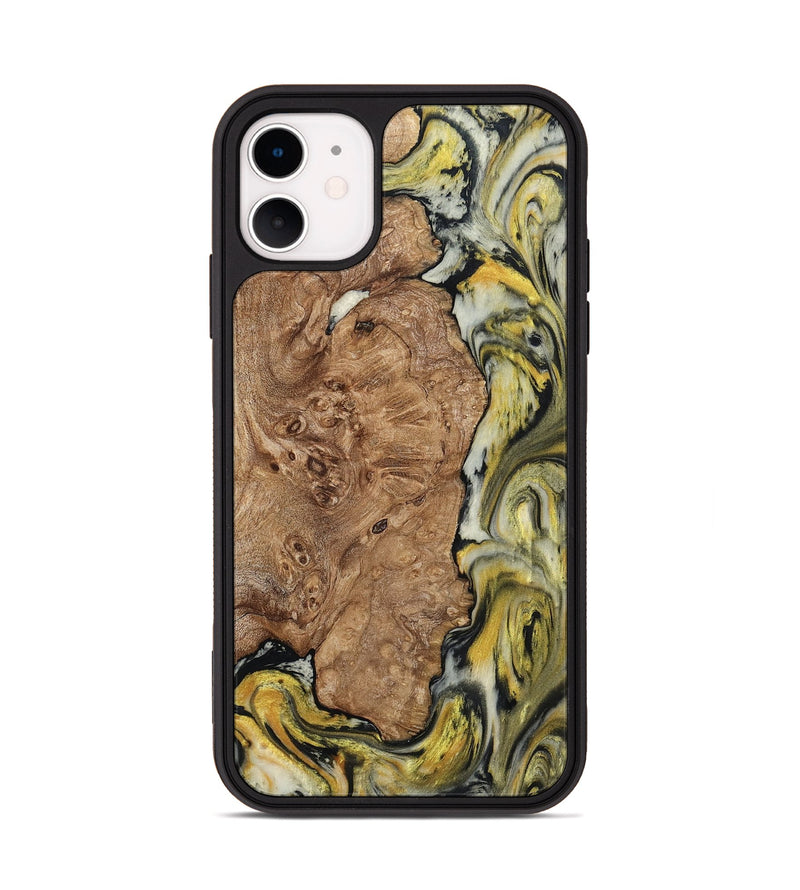 iPhone 11 Wood Phone Case - Lila (Black & White, 793724)