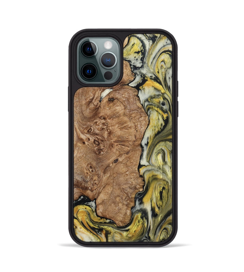 iPhone 12 Pro Wood Phone Case - Lila (Black & White, 793724)