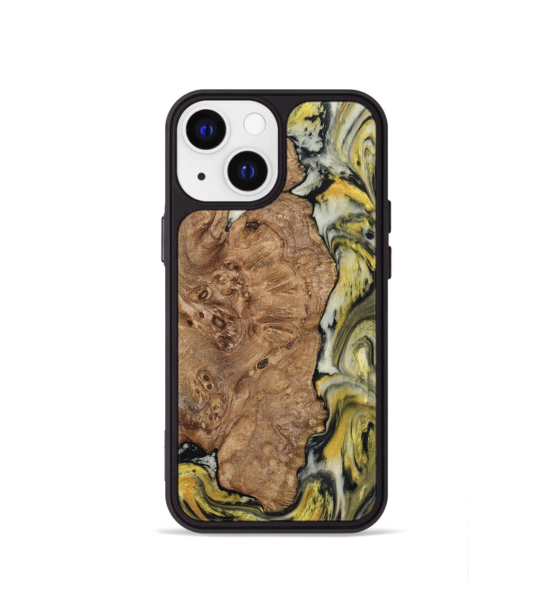 iPhone 13 mini Wood Phone Case - Lila (Black & White, 793724)