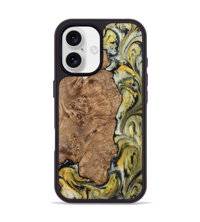 iPhone 17 Wood Phone Case - Lila (Black & White, 793724)