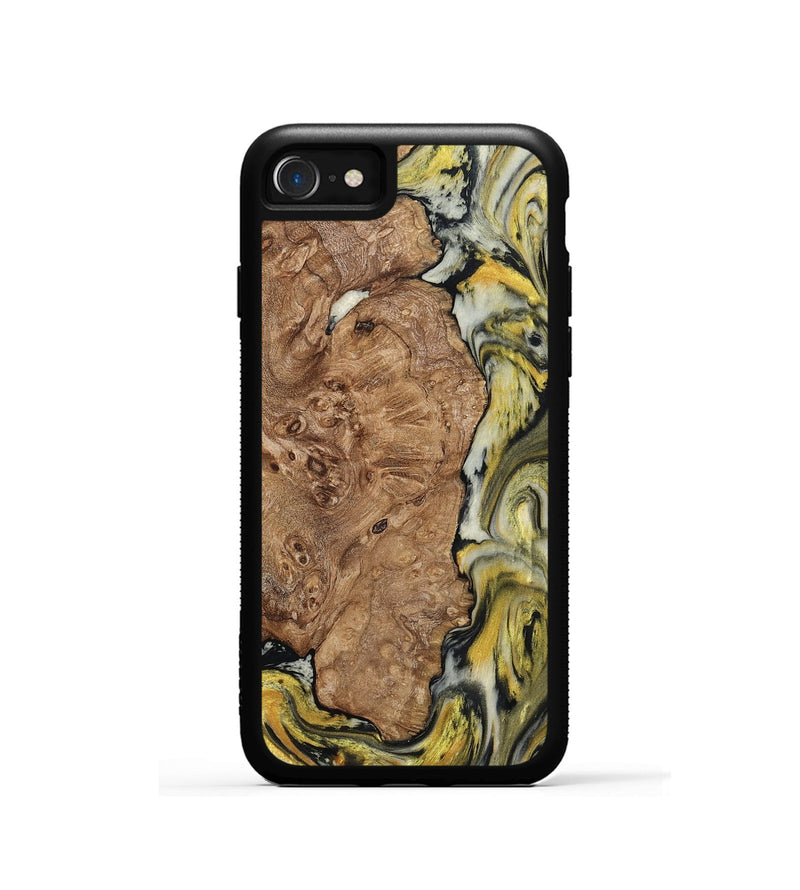 iPhone SE Wood Phone Case - Lila (Black & White, 793724)