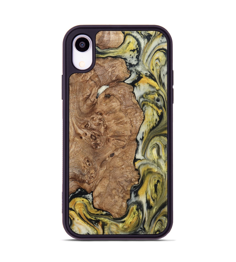 iPhone Xr Wood Phone Case - Lila (Black & White, 793724)