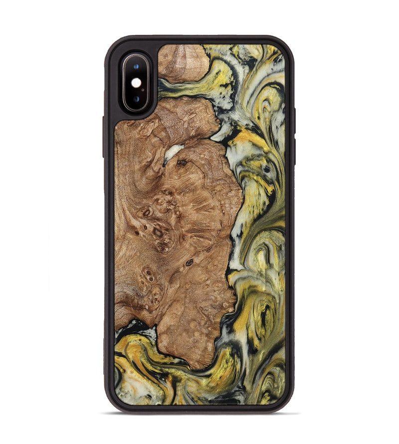 iPhone Xs Max Wood Phone Case - Lila (Black & White, 793724)