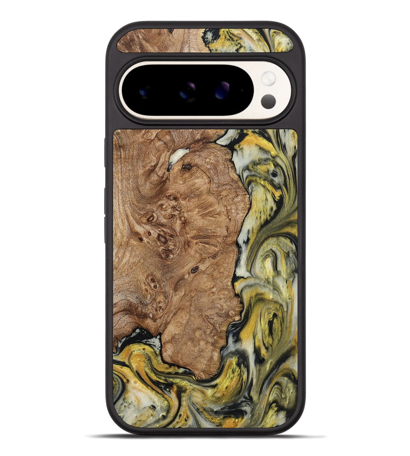 Pixel 9 Pro XL Wood Phone Case - Lila (Black & White, 793724)