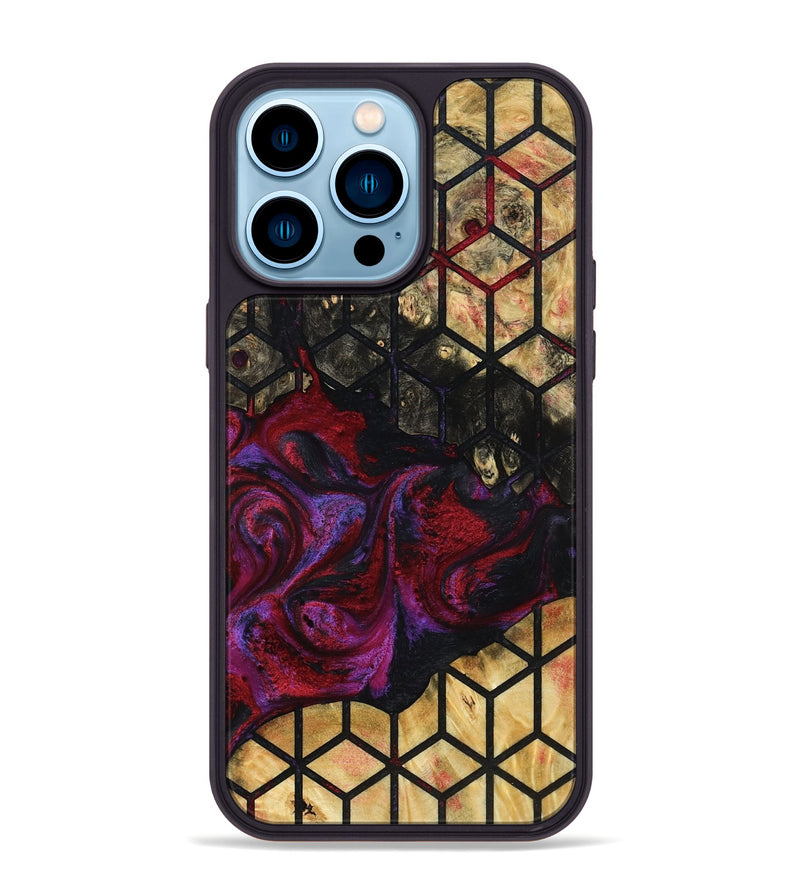 iPhone 14 Pro Max Wood Phone Case - Mike (Pattern, 793734)