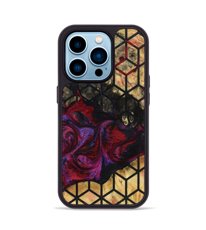 iPhone 14 Pro Wood Phone Case - Mike (Pattern, 793734)