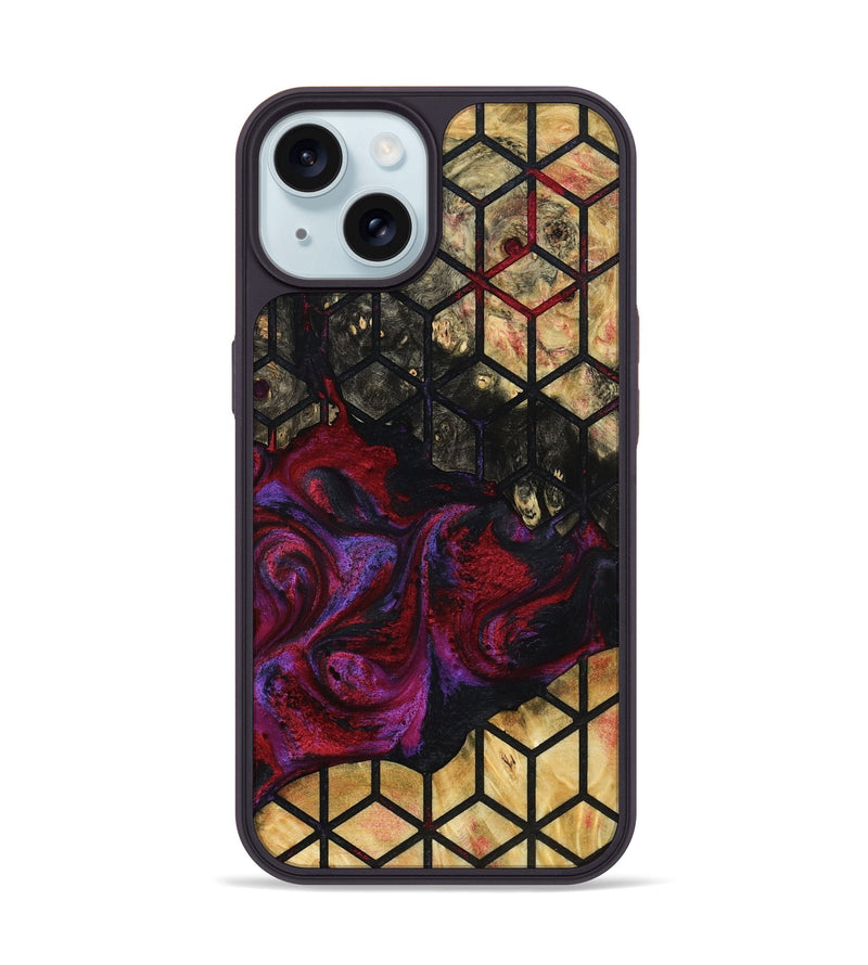 iPhone 15 Wood Phone Case - Mike (Pattern, 793734)