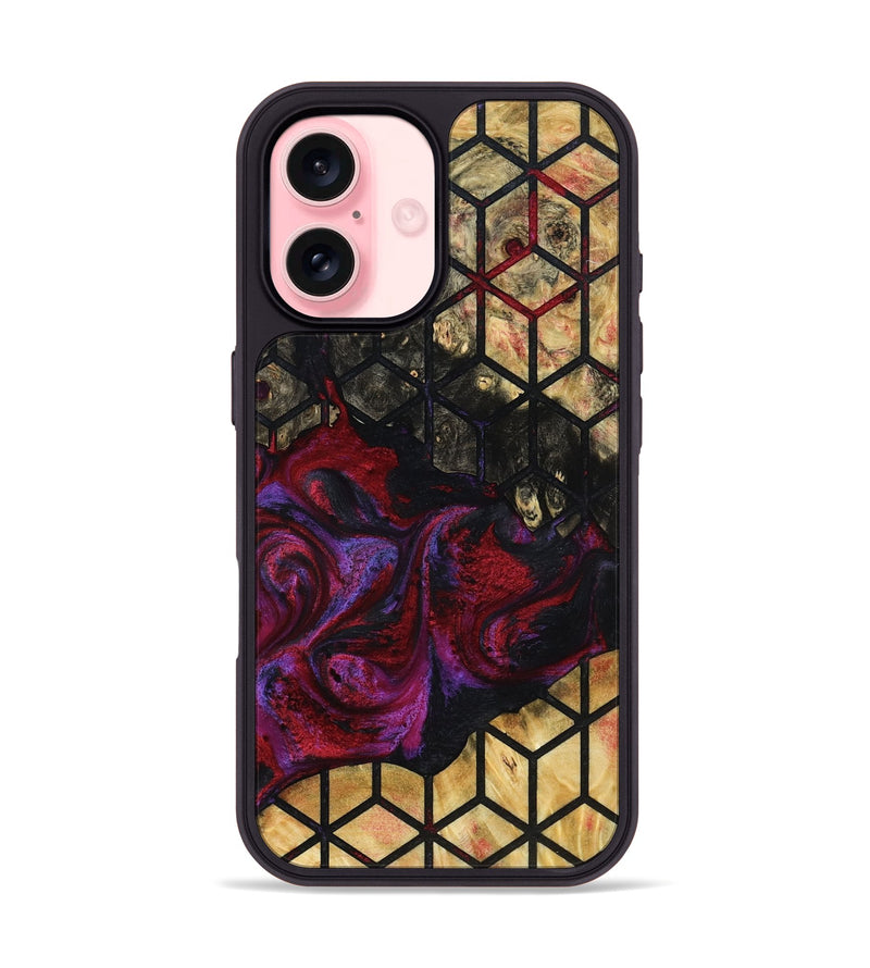 iPhone 16 Wood Phone Case - Mike (Pattern, 793734)