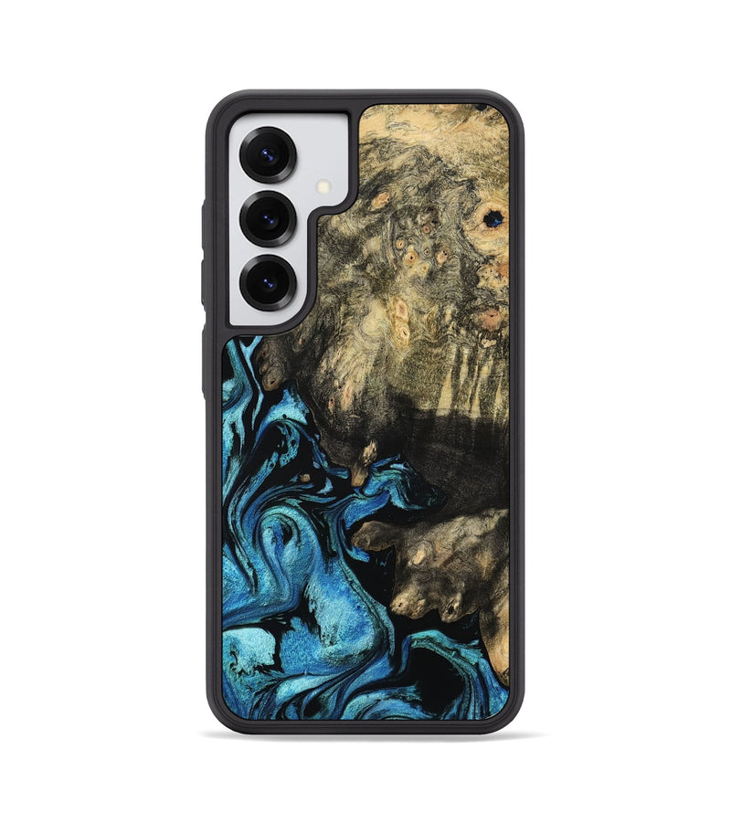 Galaxy S25 Wood Phone Case - Lenard (Blue, 793759)