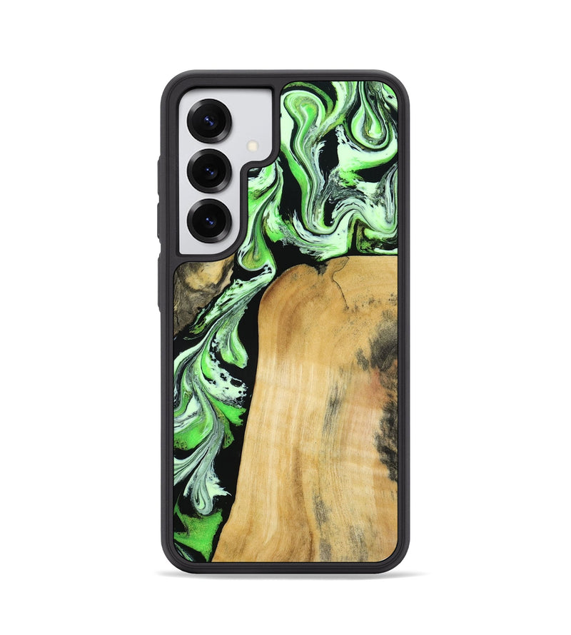 Galaxy S25 Wood Phone Case - Ella (Green, 793764)