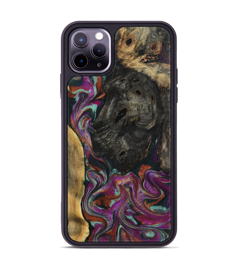 iPhone 11 Pro Max Wood Phone Case - Ida (Green, 793766)