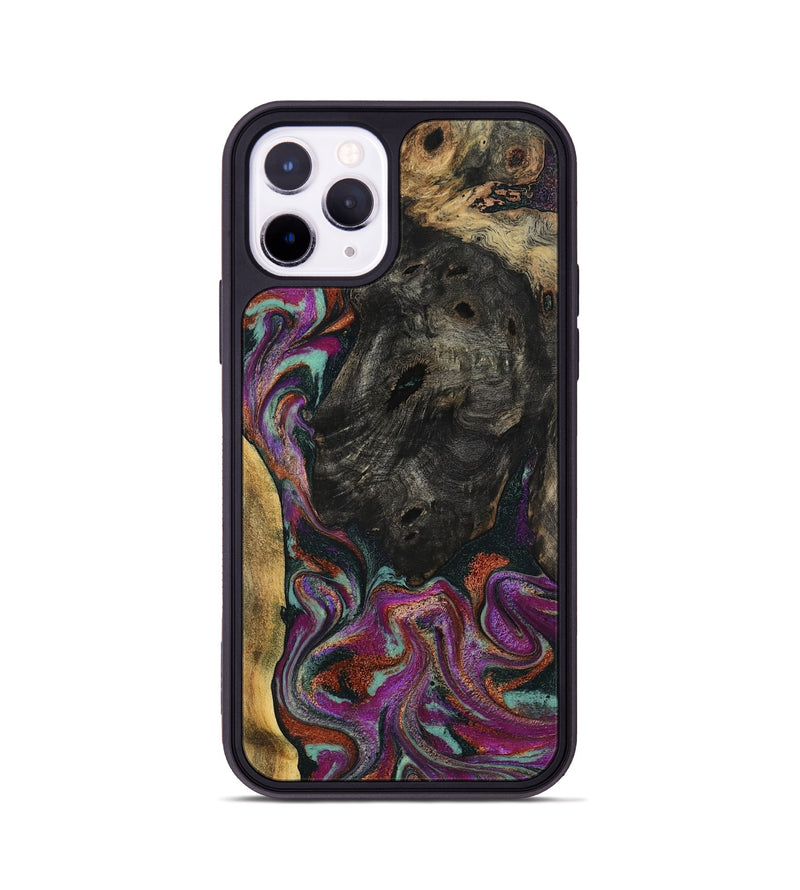 iPhone 11 Pro Wood Phone Case - Ida (Green, 793766)