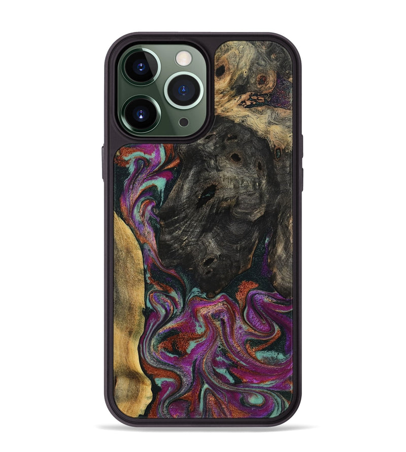 iPhone 13 Pro Max Wood Phone Case - Ida (Green, 793766)